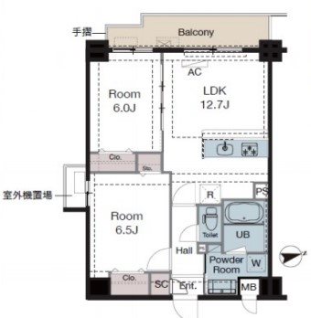 ラグゼナ東陽町 間取り図