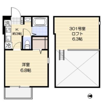 サンドニエル西尾久 間取り図