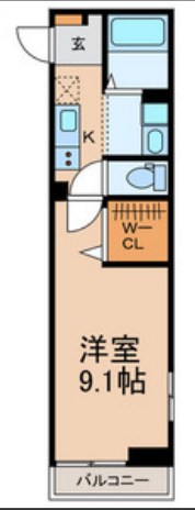 Greige 103号室 間取り