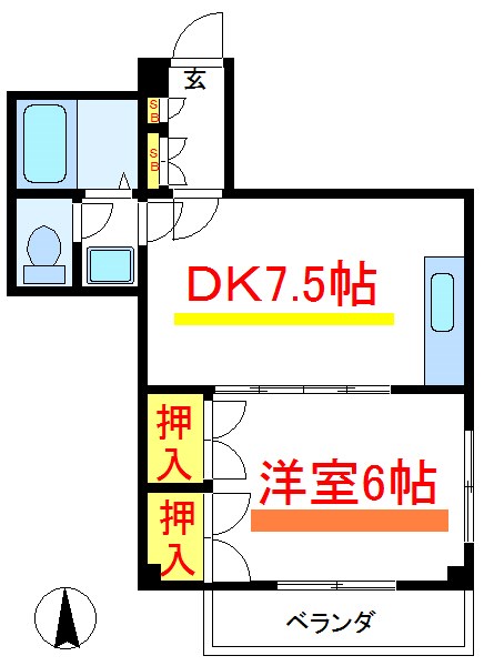 リバーサイド田端 間取り図