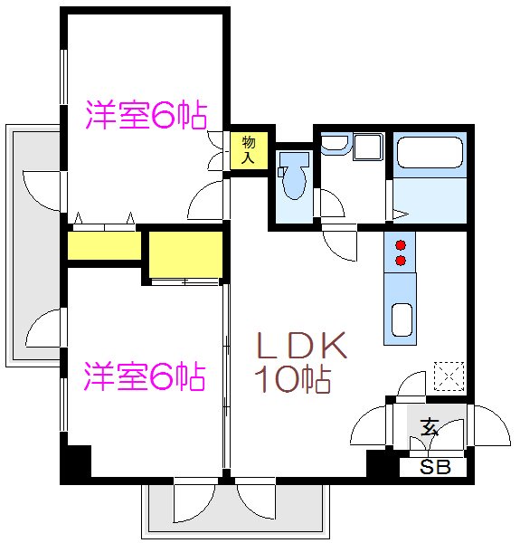 レジデンスタイム２ 間取り