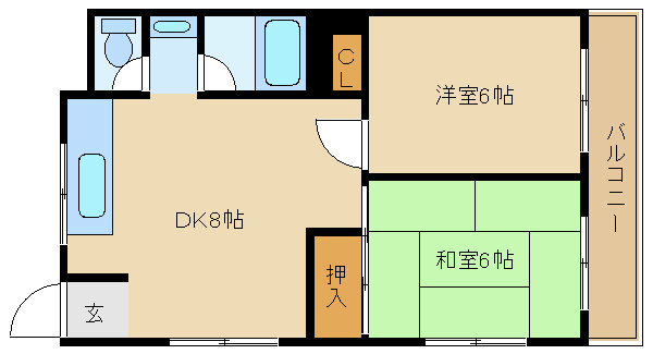 松屋コーポ  間取り図