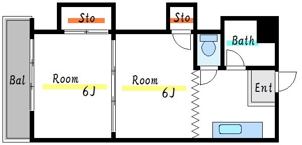 内藤コーポ  間取り図