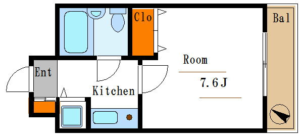 ライオンズマンション門前仲町第五   間取り