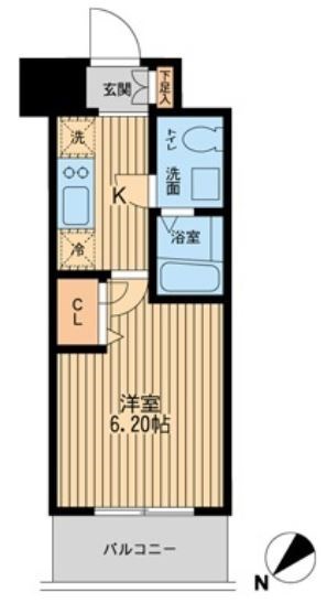 エコロジー潮見レジデンス  間取り