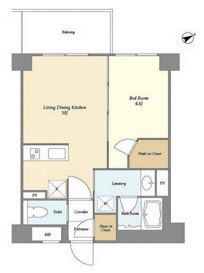 グランカーサ清澄白河  間取り図