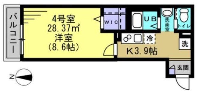 AJ新小岩NorthⅡ 間取り図
