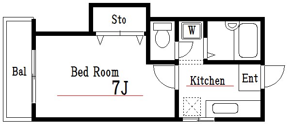ピュア西小岩 間取り図