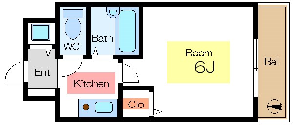 スカイコート東陽町ＷＥＳＴ    間取り図