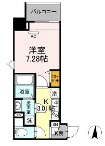 ポラリス菊川 間取り図