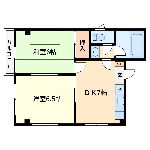 ハイツ水野 間取り図