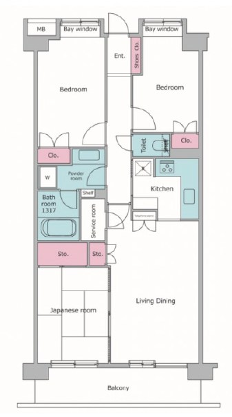 レジディア葛西 間取り図