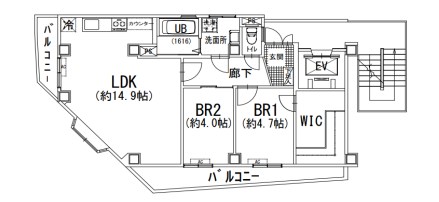 カルムメゾン丸山   間取り図