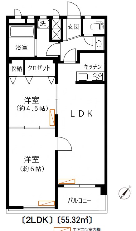 深川住宅Ａ棟 間取り
