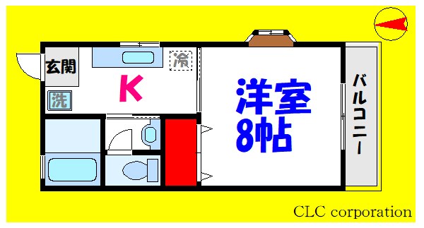 第六ハイツヤマヤ 間取り図