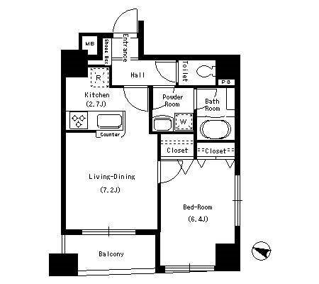 ラクラス日本橋久松町 間取り