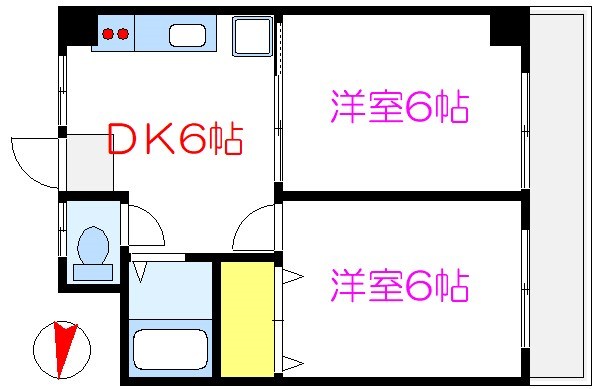 Ｔ・Ｋ墨田コーポ 303号室 間取り