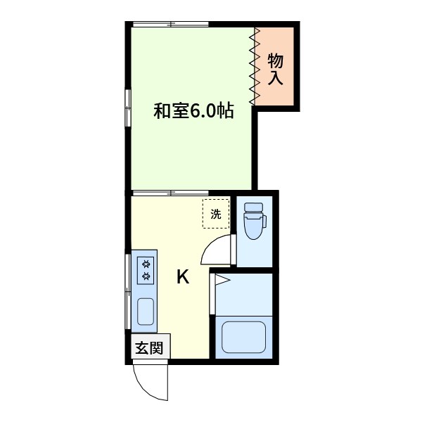 高橋コーポ  101号室 間取り