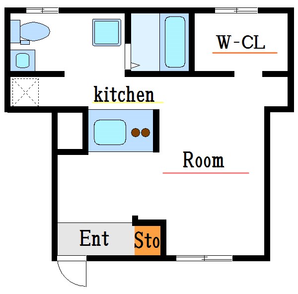 OWN APARTMENT 一之江 間取り図