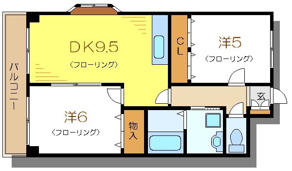 クロート第５ 間取り図