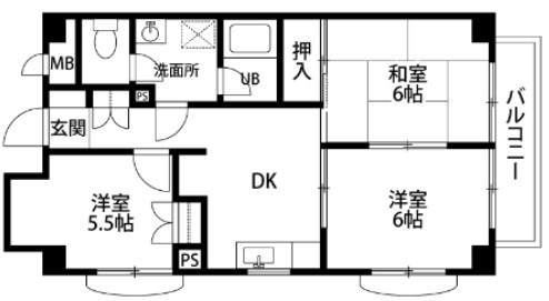 ロワイヤル東井堀12 間取り