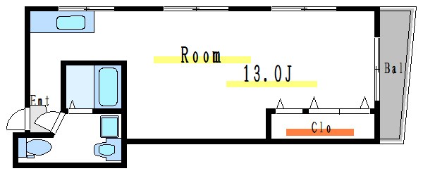 立川コーポ 間取り図