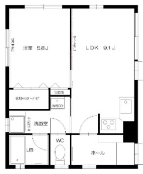 ユーコート住吉 101号室 間取り