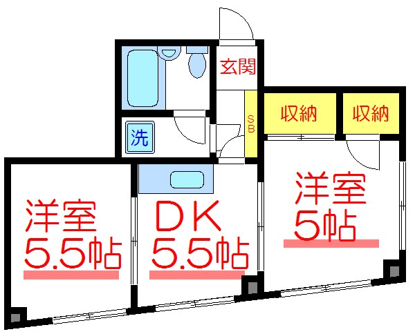 コーポマルハチ 間取り図