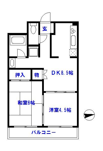 プラザホワイトＢ 間取り