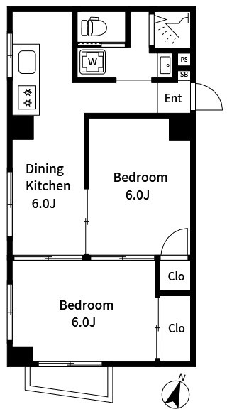 八広スカイハイツ 間取り図