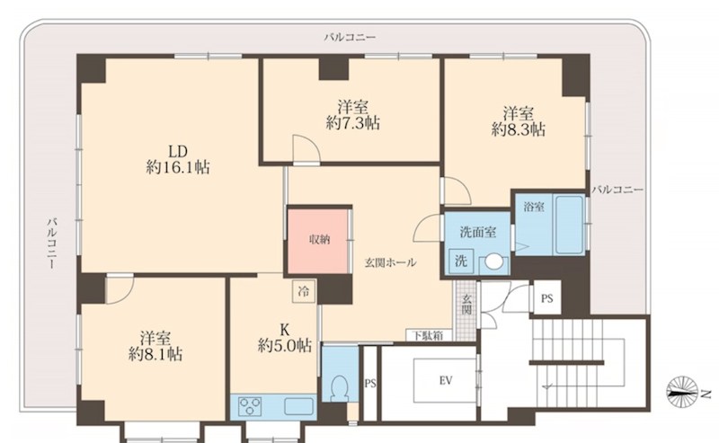 ホライズン東四つ木 間取り