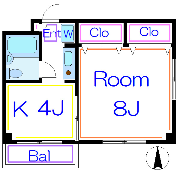 オーデーパナハイム 401号室 間取り
