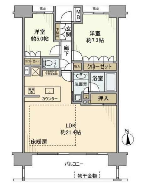 北千住パークハウス 間取り