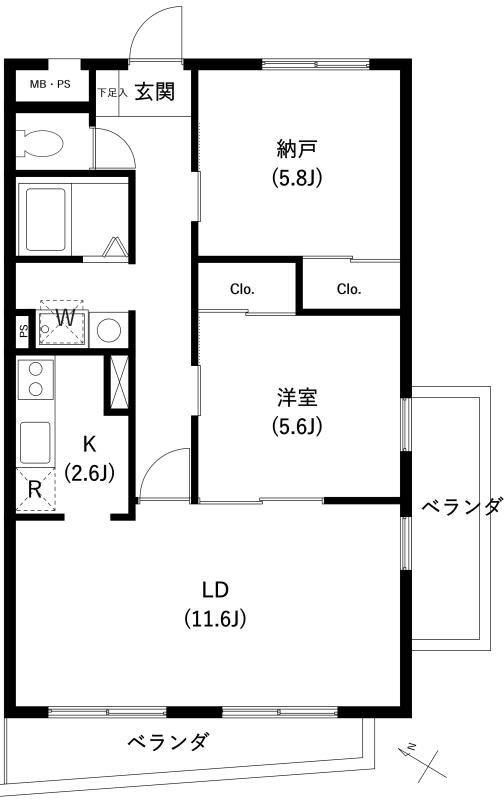 サンセゾンⅠ 間取り図