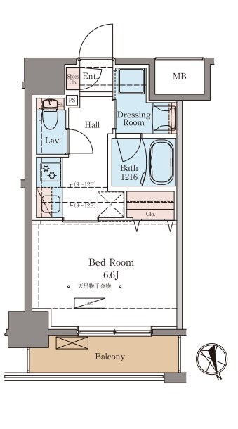 ラグゼナ北千住 間取り図