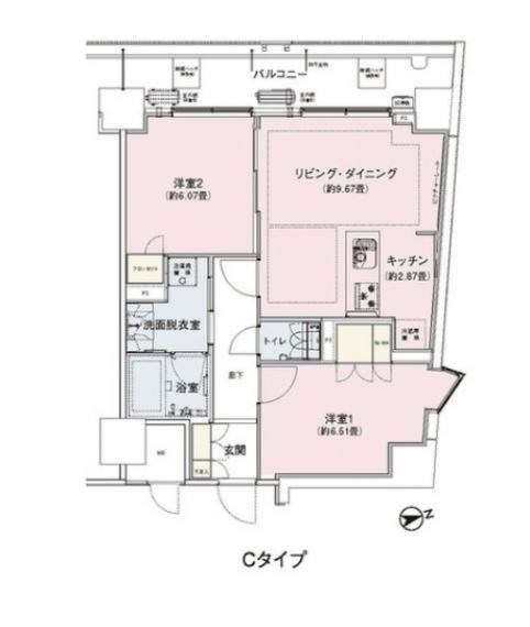 アンビエンテ駒込 間取り図