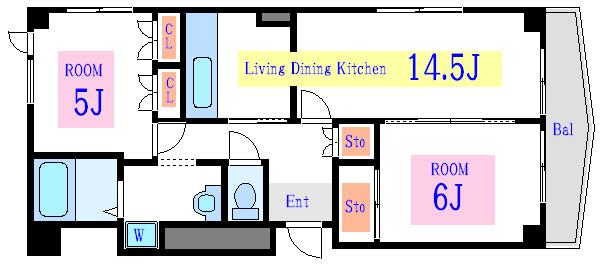 カストール三ノ輪    間取り