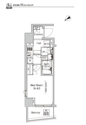 プラウドフラット門前仲町Ⅳ 間取り図