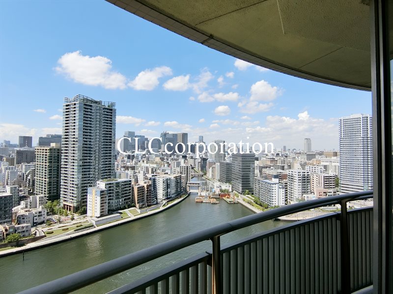 リバーポイントタワー ベランダ