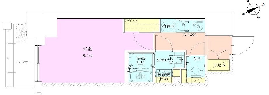 門前仲町レジデンス九番館 間取り図