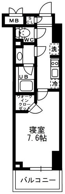 レジディア亀戸  間取り図