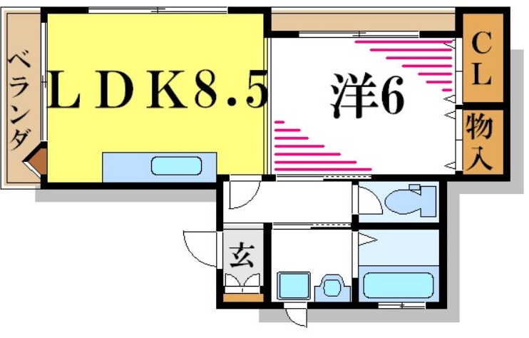 エヌユービル 間取り図