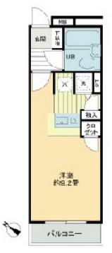 ローズガーデン36番館 207号室 間取り