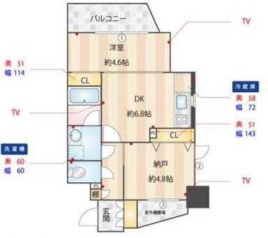 リビオメゾン入谷 間取り