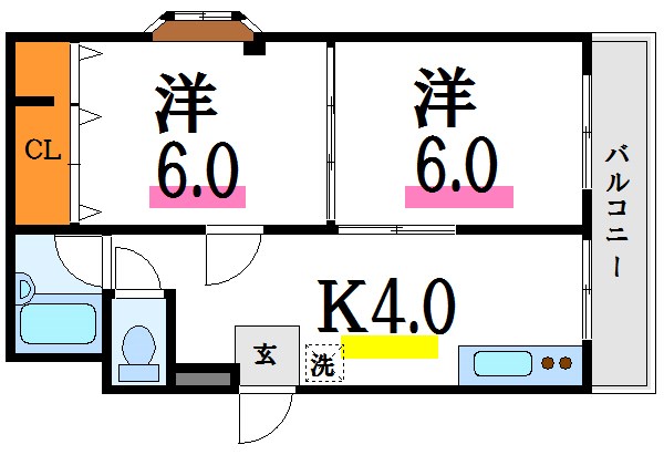 エクセランス港谷 間取り
