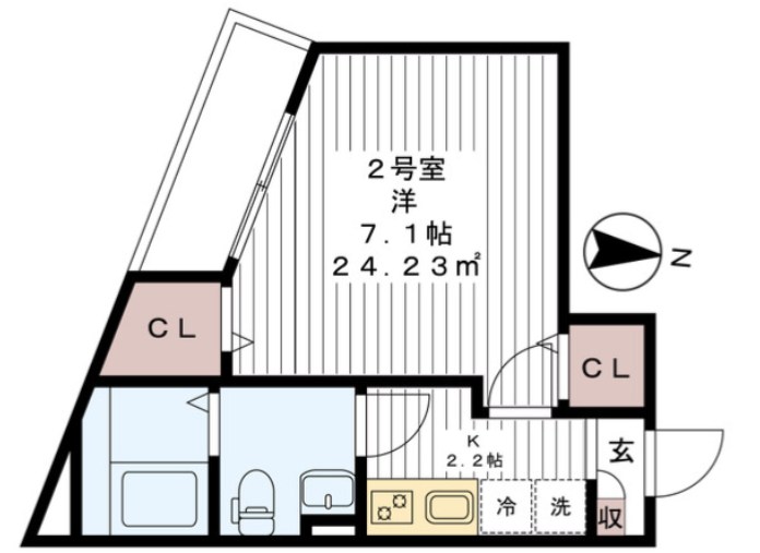 グリシーナ新小岩 間取り図