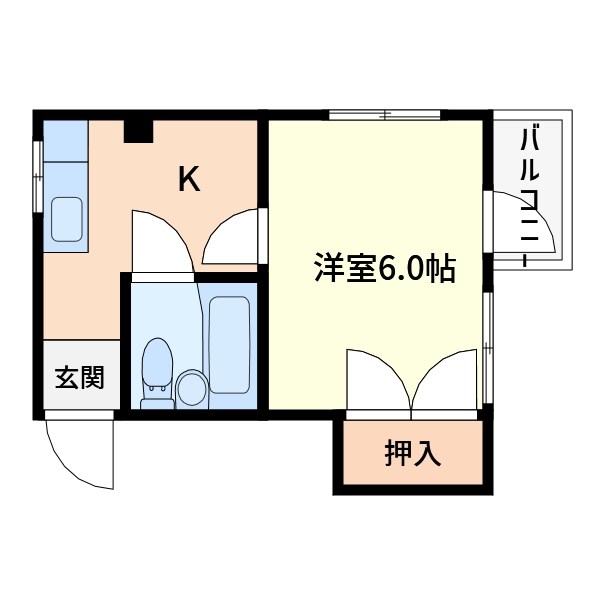 ハウスオギワラ  間取り