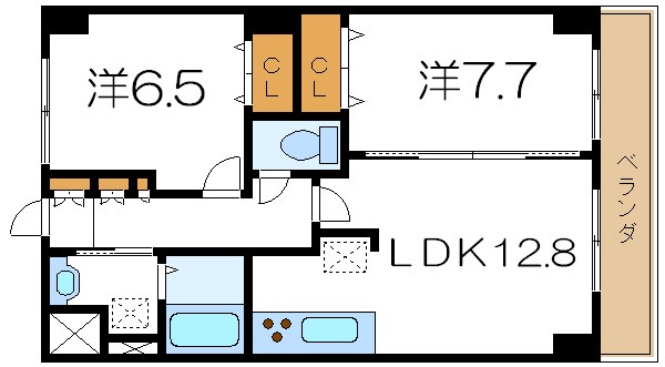 グロリア参番館 間取り図
