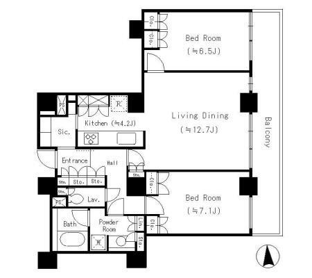 リバーポイントタワー 間取り