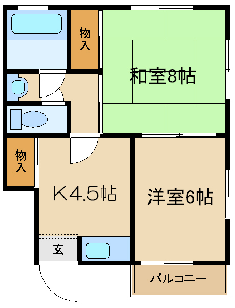 下篠崎サンハイツ 間取り